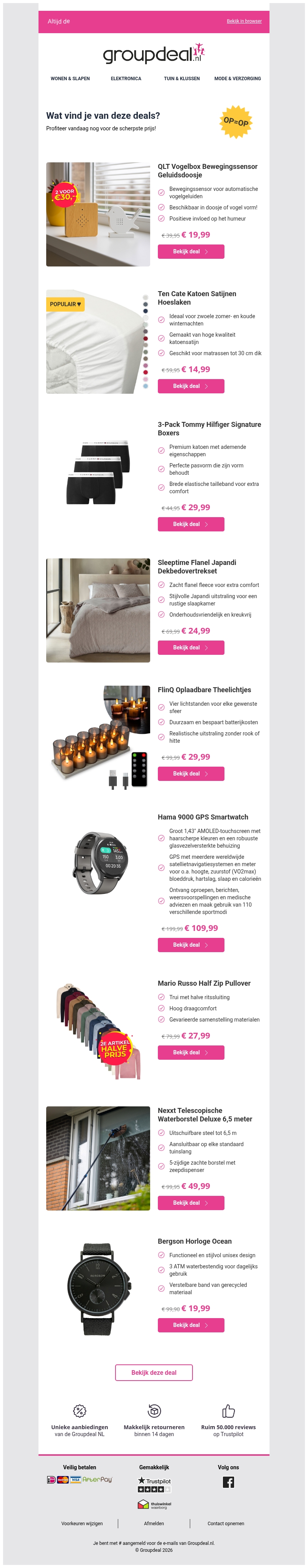 Pak deze deals voordat ze verdwijnen! Pak deze deals voordat ze verdwijnen!