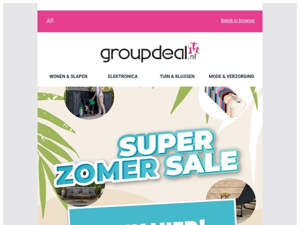 SUPER ZOMER SALE: Nog één keer de beste zomerdeals! ☀️🚨