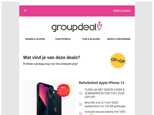 Iedere dag de beste aanbiedingen voor jou