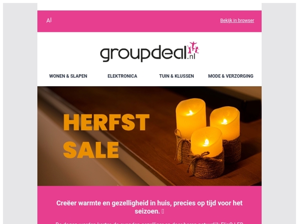 🍂 FlinQ LED kaarsen – Herfstkorting ✨