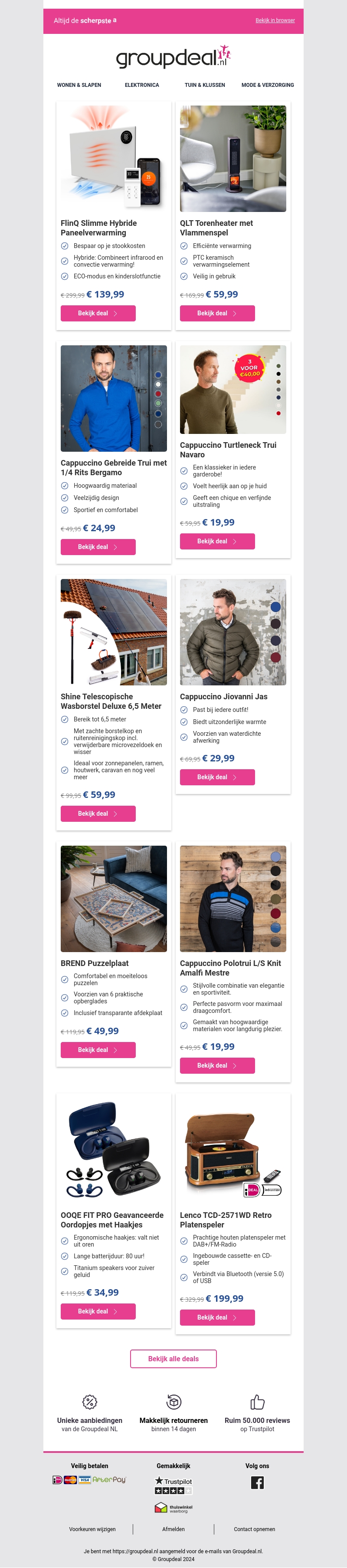 Bekijk de beste deals van deze week! Bekijk de beste deals van deze week!