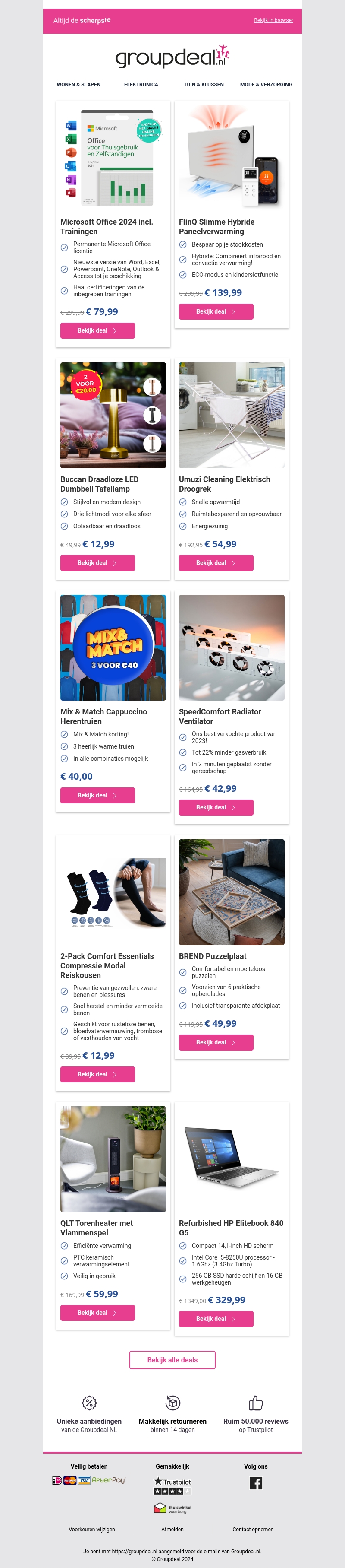 Bekijk de beste deals van deze week! Bekijk de beste deals van deze week!