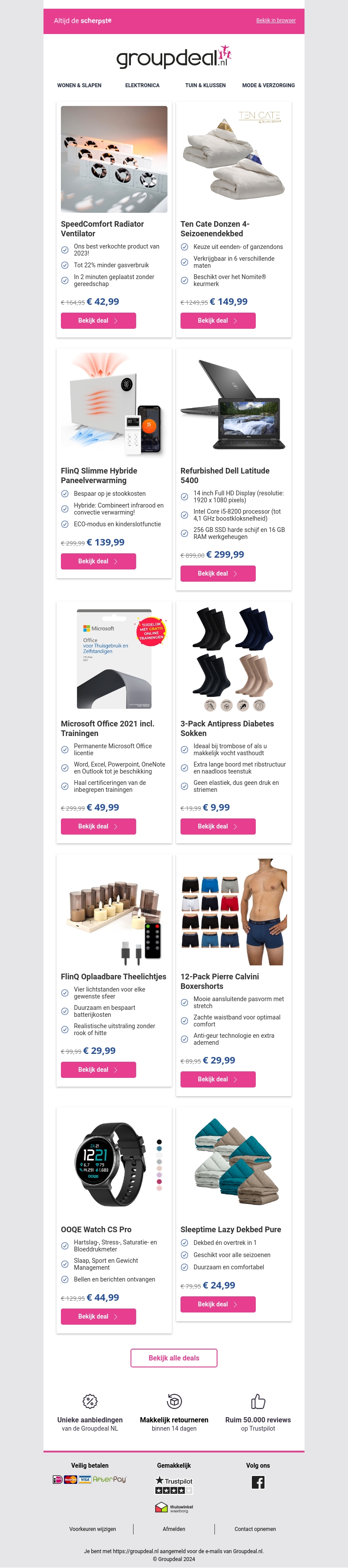 Bekijk de beste deals van deze week! Bekijk de beste deals van deze week!