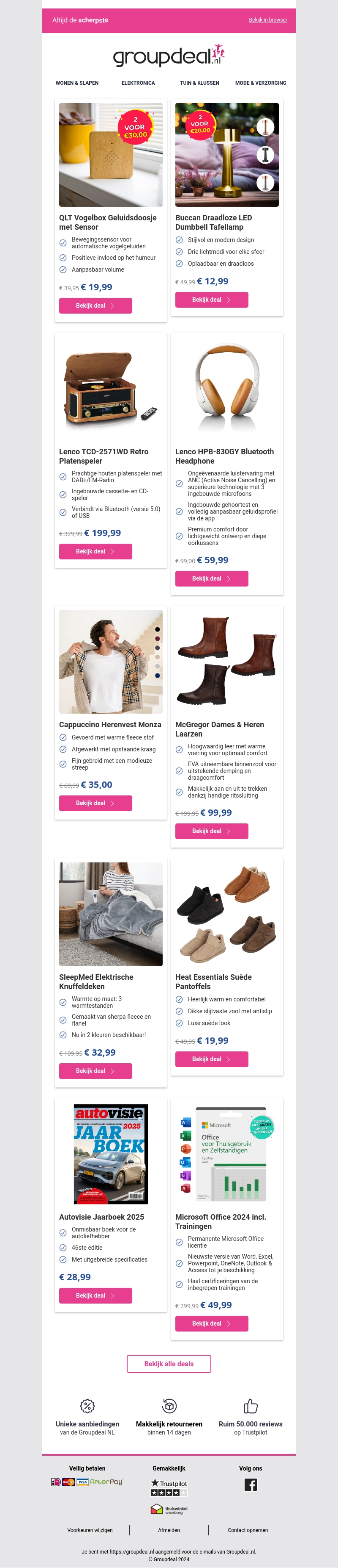 Bekijk de beste deals van deze week! Bekijk de beste deals van deze week!