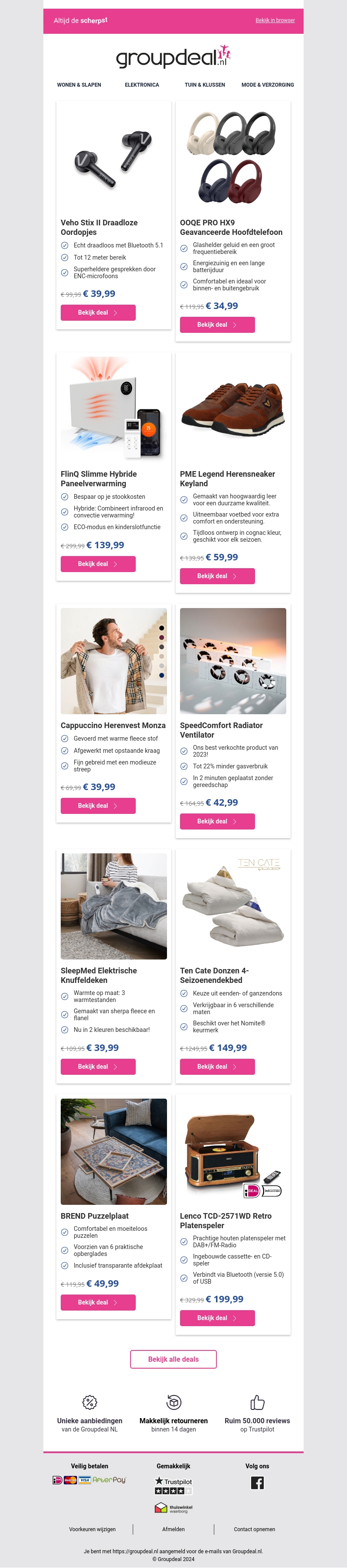 Bekijk de beste deals van deze week! Bekijk de beste deals van deze week!