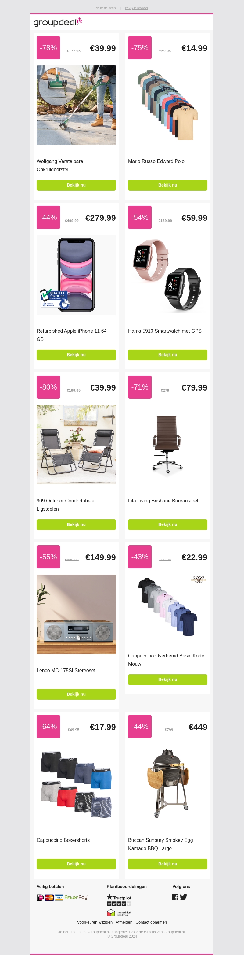 Bekijk de top 10 aanbiedingen van deze week! Bekijk de top 10 aanbiedingen van deze week!