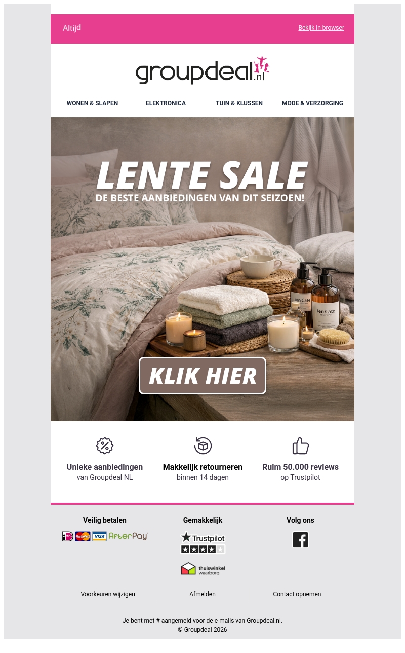 LENTE SALE: Ontdek de beste aanbiedingen van Ten Cate πΈ LENTE SALE: Ontdek de beste aanbiedingen van Ten Cate πΈ