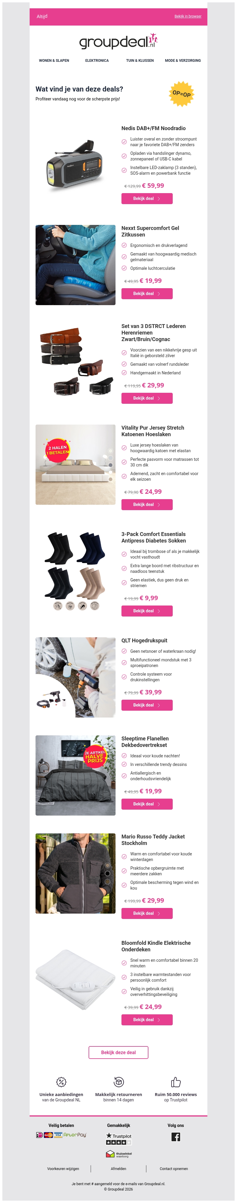 Pak deze deals voordat ze verdwijnen! Pak deze deals voordat ze verdwijnen!