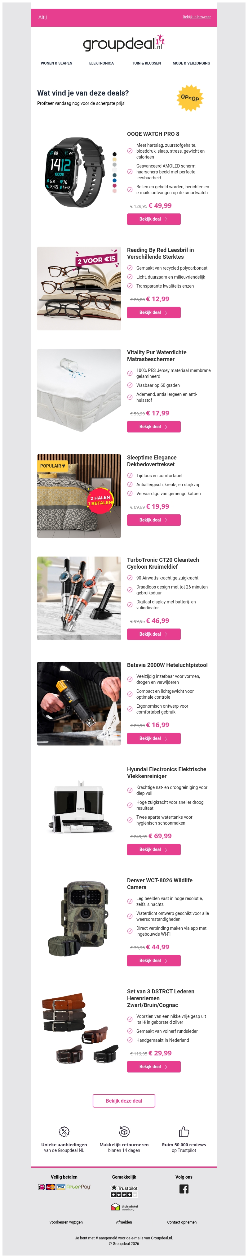 Korting, korting en nog eens korting! Korting, korting en nog eens korting!
