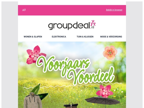 VOORJAARVOORDEEL: Nieuw seizoen, nieuwe deals! 🌸