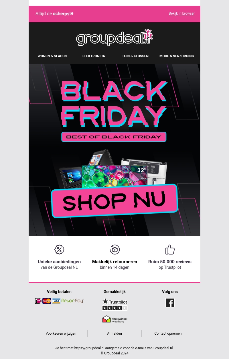 De allerbeste deals van onze Black Friday Sale nog één keer op een rijtje! De allerbeste deals van onze Black Friday Sale nog één keer op een rijtje!