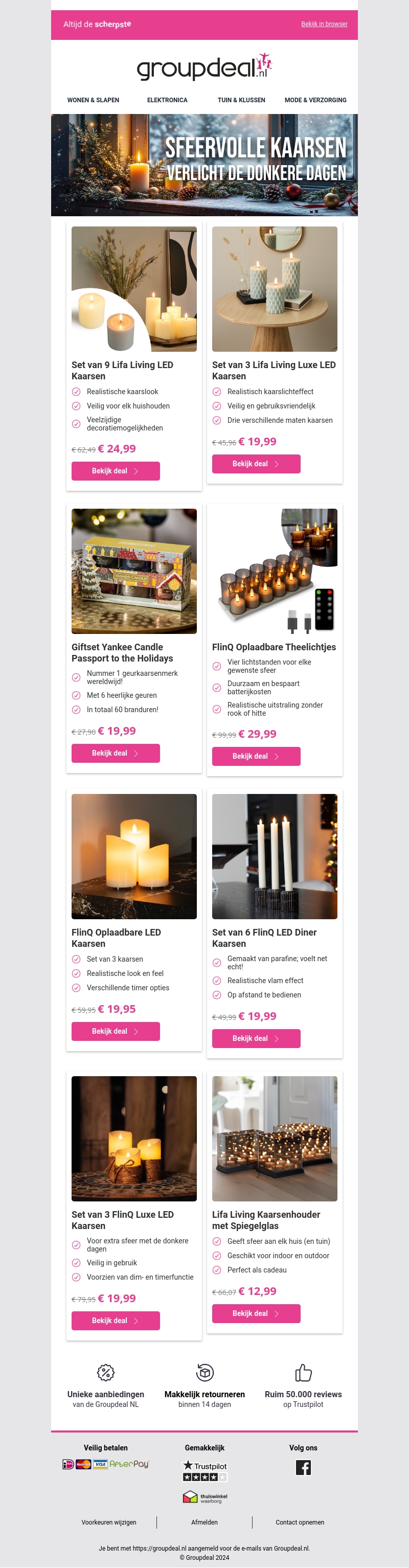 De meest sfeervolle kaarsen met hoge kortingen! 🕯️ De meest sfeervolle kaarsen met hoge kortingen! 🕯️