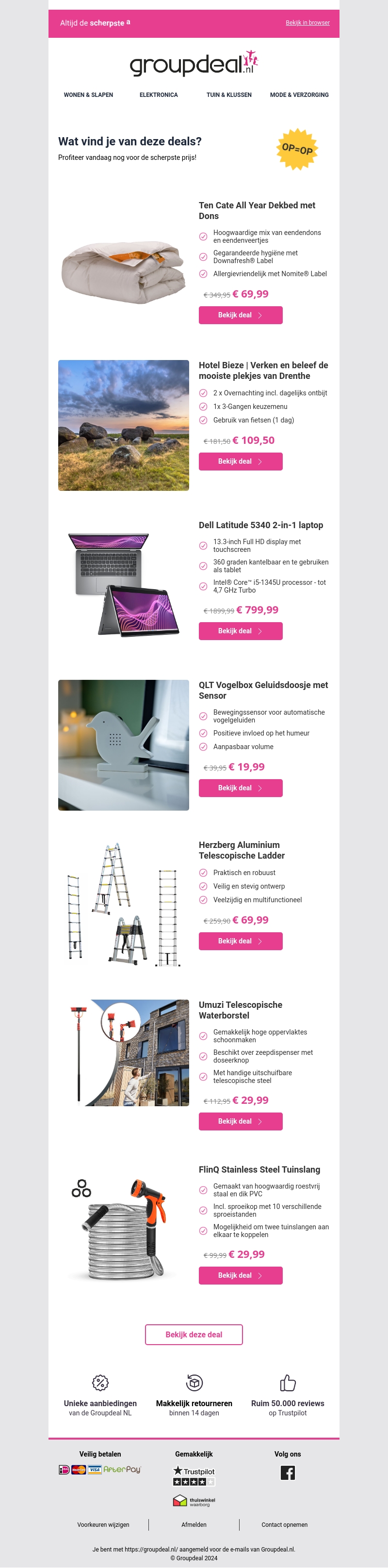 Deze aanbiedingen wil je niet missen Deze aanbiedingen wil je niet missen