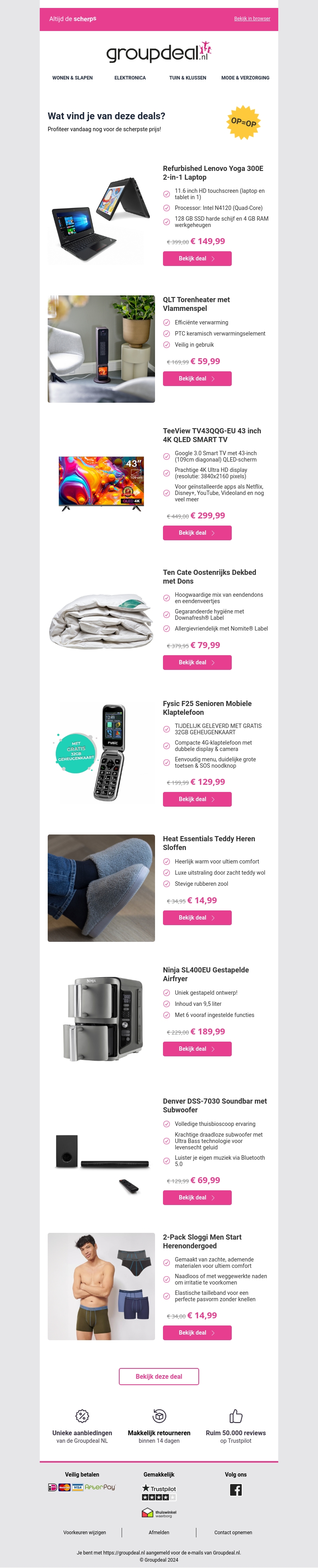 Deze aanbiedingen wil je niet missen Deze aanbiedingen wil je niet missen