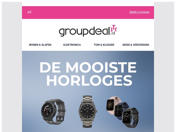 SUPERDEALS: Ontdek de mooiste horloge!⌚