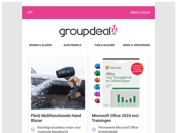 Bekijk de beste deals van deze week!