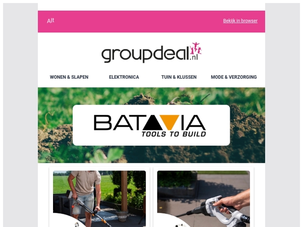 BATAVIA SALE: Alle tuinproducten van BATAVIA met MEGA korting! ✂️🌳