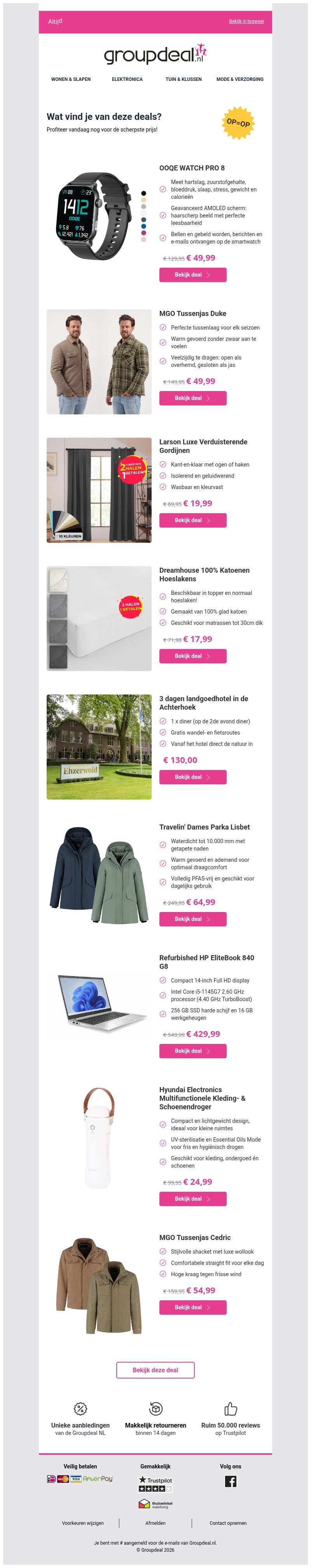 Klaar om te besparen? Bekijk snel de dagdeals Klaar om te besparen? Bekijk snel de dagdeals