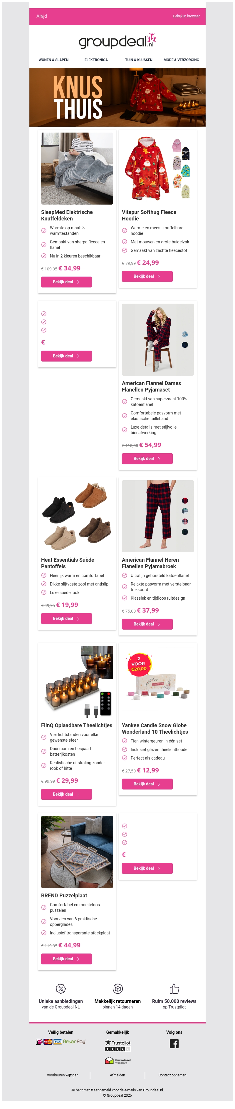 De meest knusse deals voor thuis! ππ§Έπ₯βπͺ De meest knusse deals voor thuis! ππ§Έπ₯βπͺ