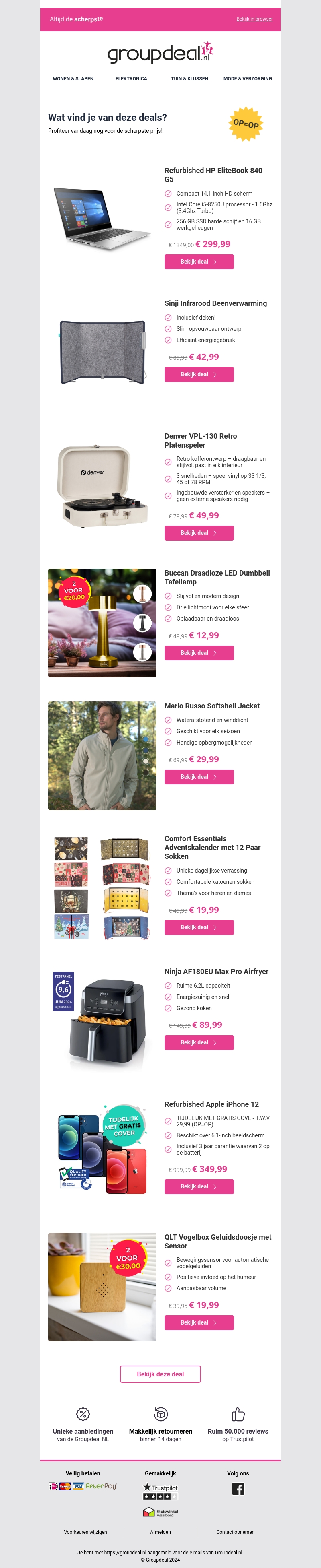 Iedere dag de beste aanbiedingen voor jou Iedere dag de beste aanbiedingen voor jou