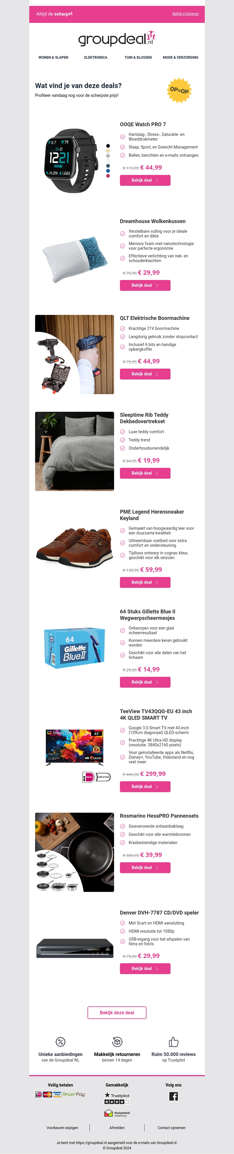 Iedere dag de beste aanbiedingen voor jou Iedere dag de beste aanbiedingen voor jou