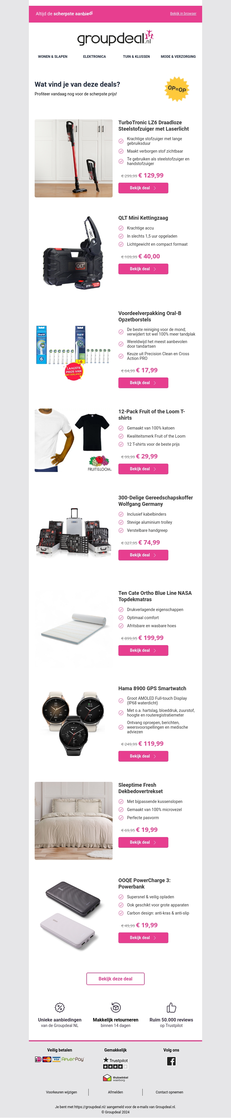 Iedere dag de beste aanbiedingen voor jou Iedere dag de beste aanbiedingen voor jou