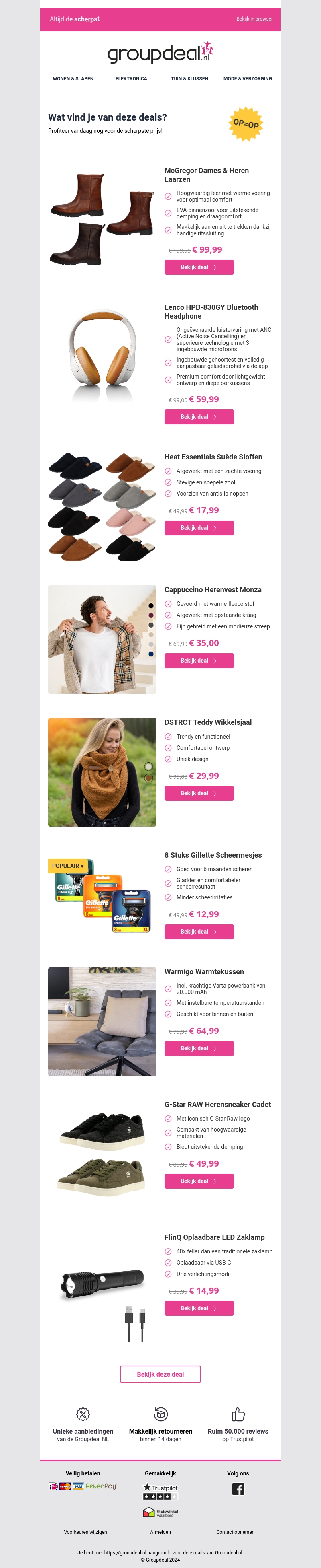 Iedere dag de beste aanbiedingen voor jou Iedere dag de beste aanbiedingen voor jou