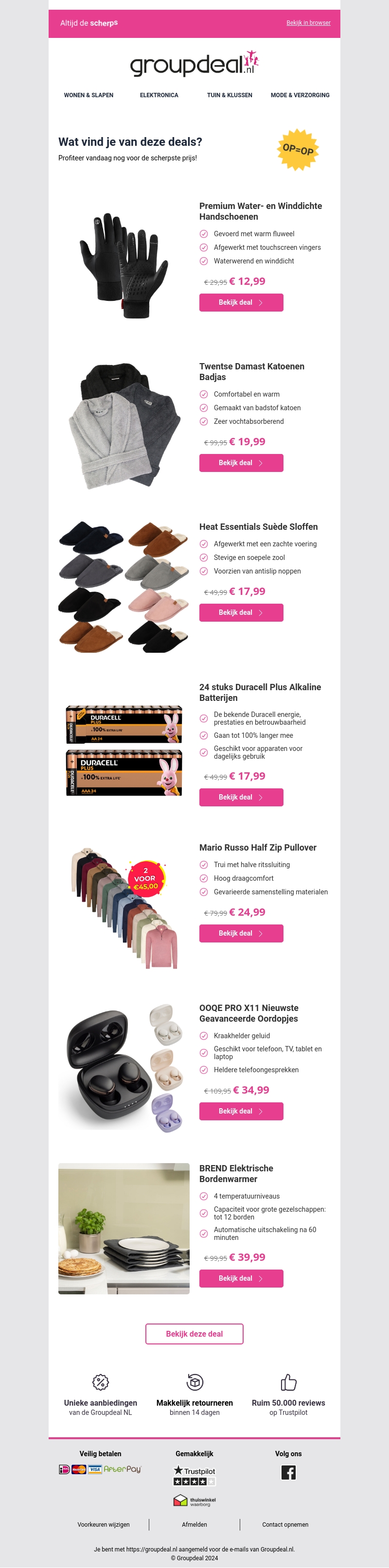 Iedere dag de beste aanbiedingen voor jou Iedere dag de beste aanbiedingen voor jou