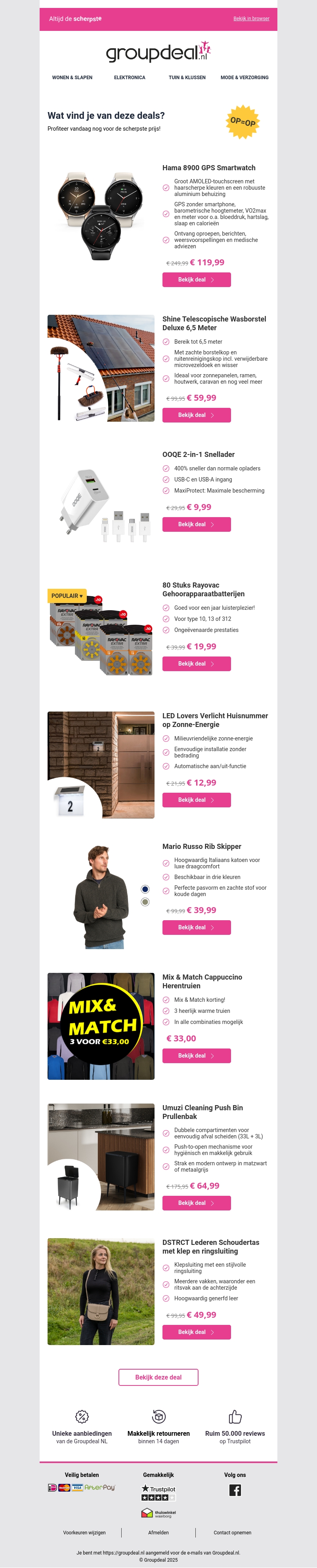 Iedere dag de beste aanbiedingen voor jou Iedere dag de beste aanbiedingen voor jou