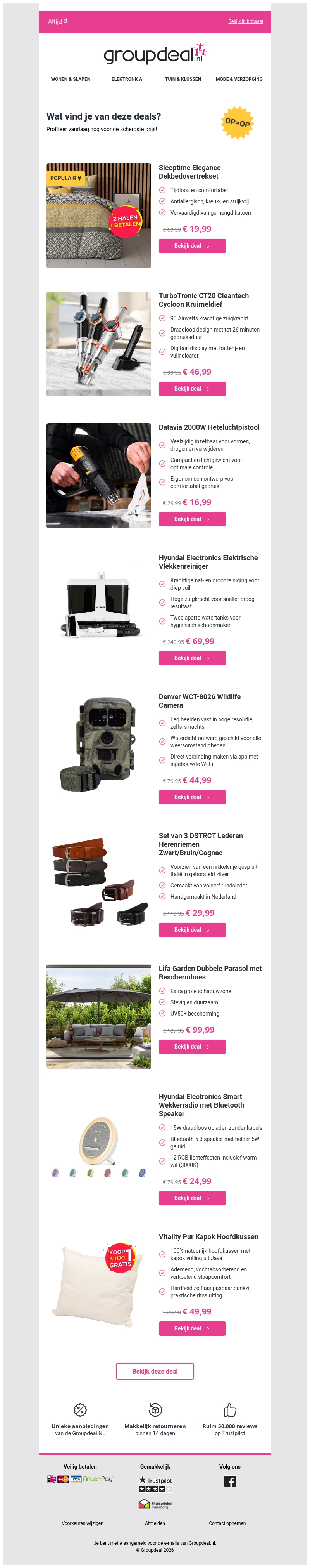 Pak deze deals voordat ze verdwijnen! Pak deze deals voordat ze verdwijnen!