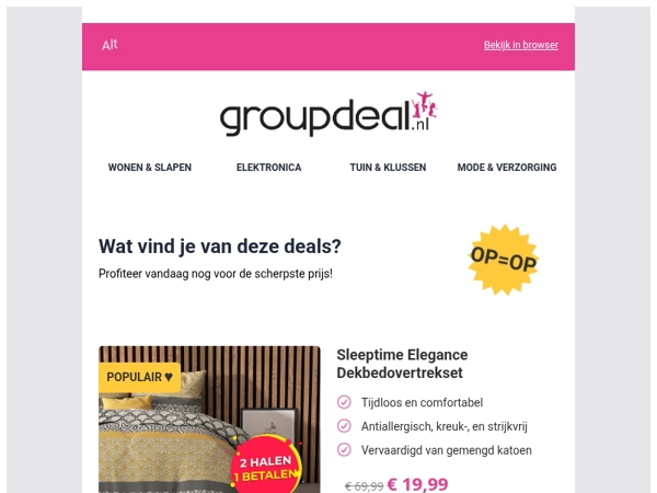 Pak deze deals voordat ze verdwijnen!
