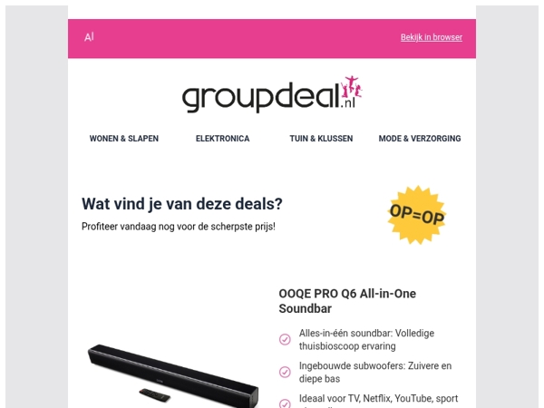 Iedere dag de beste aanbiedingen voor jou