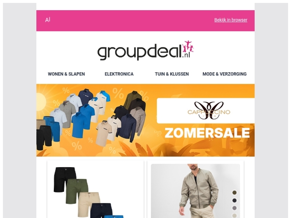 MODE ZOMERSALE: Alle Cappuccino items met mega zomerkorting! 😎☀️