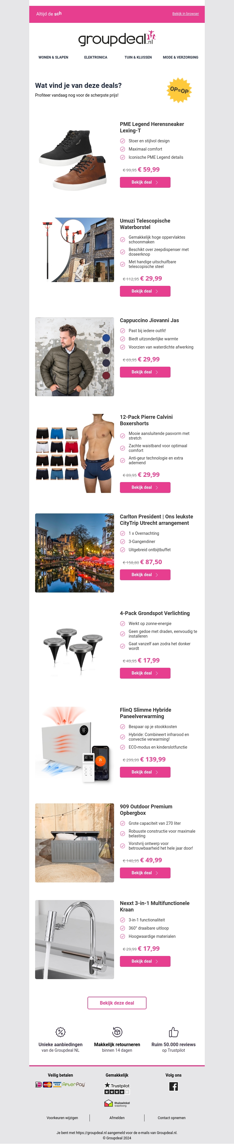 Klaar om te besparen? Bekijk snel de dagdeals Klaar om te besparen? Bekijk snel de dagdeals