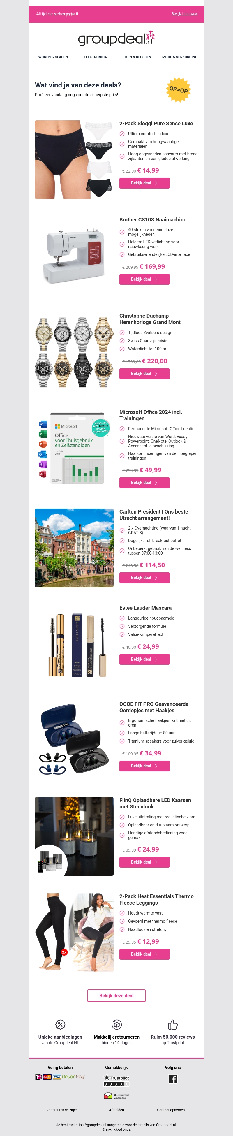 Klaar om te besparen? Bekijk snel de dagdeals Klaar om te besparen? Bekijk snel de dagdeals