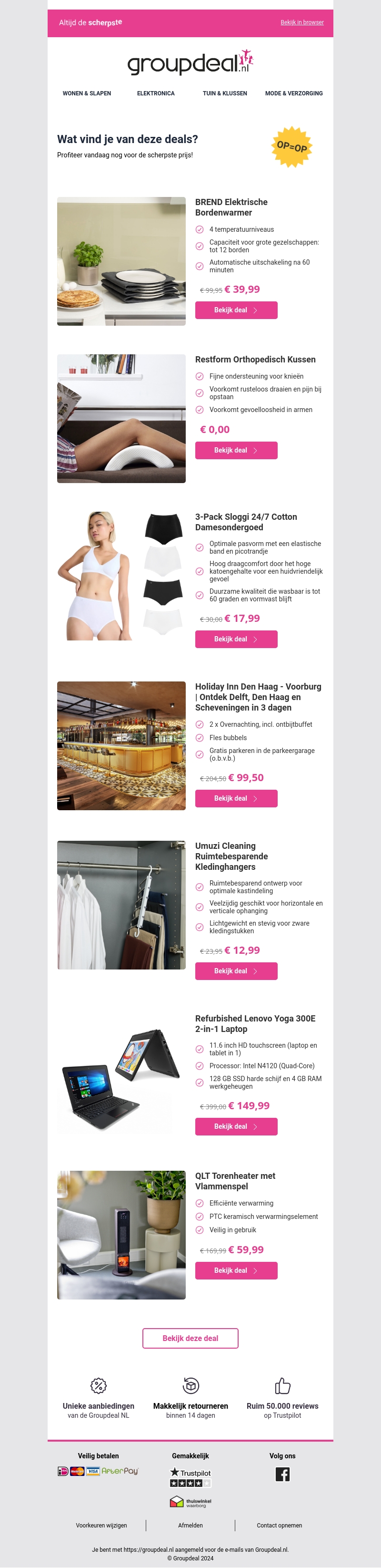 Klaar om te besparen? Bekijk snel de dagdeals Klaar om te besparen? Bekijk snel de dagdeals