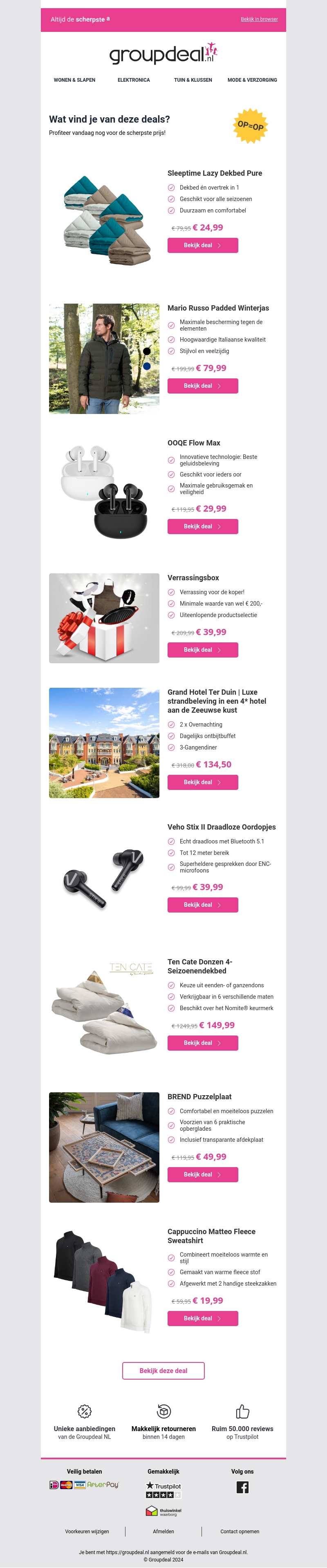 Klaar om te besparen? Bekijk snel de dagdeals Klaar om te besparen? Bekijk snel de dagdeals