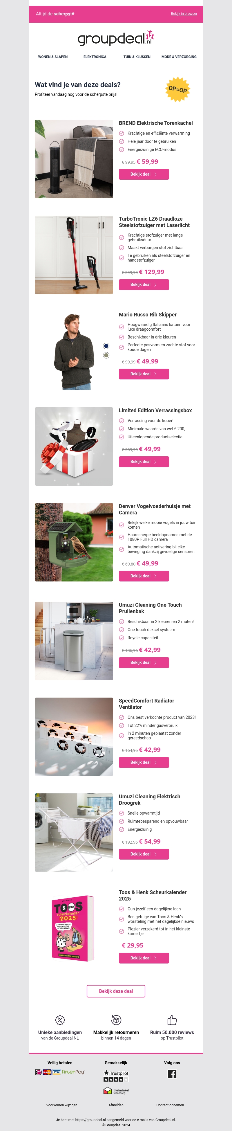 Korting, korting en nog eens korting! Korting, korting en nog eens korting!