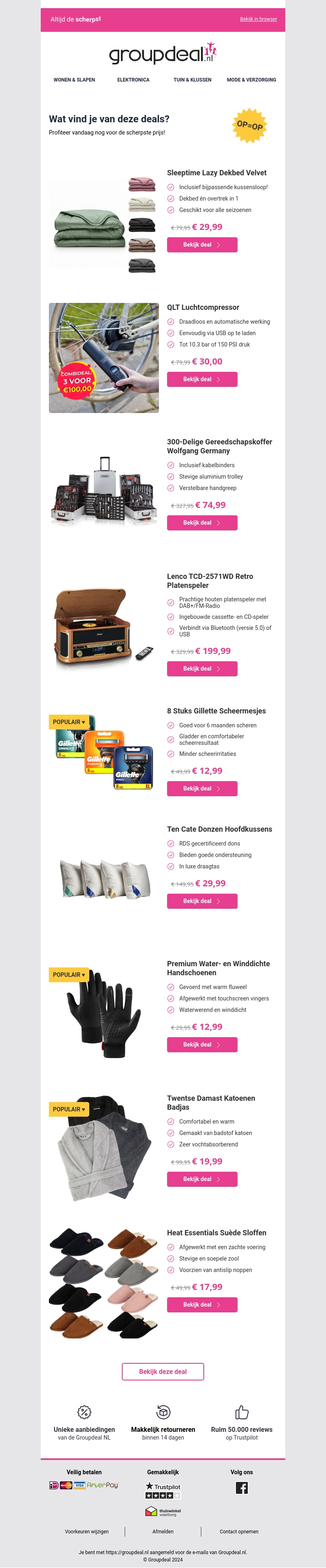 Korting, korting en nog eens korting! Korting, korting en nog eens korting!