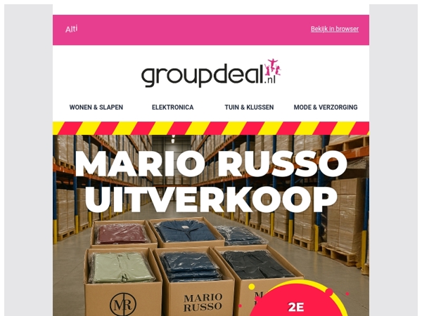 🔥 Mario Russo Magazijnuitverkoop – Sla nu je slag! 🔥