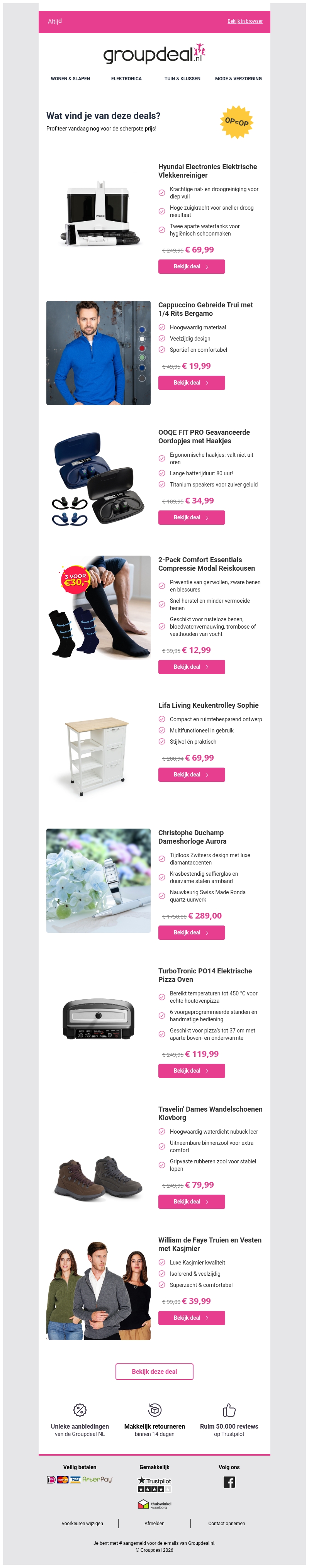 Klaar om te besparen? Bekijk snel de dagdeals Klaar om te besparen? Bekijk snel de dagdeals