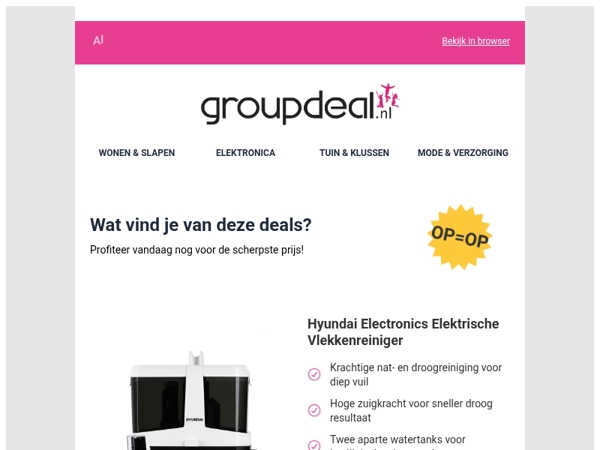Klaar om te besparen? Bekijk snel de dagdeals