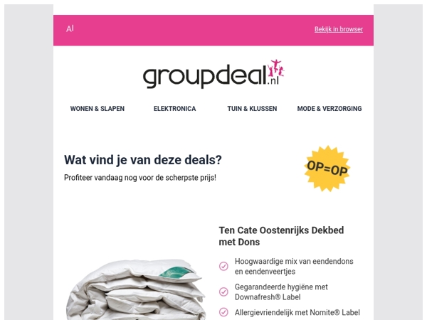 Korting, korting en nog eens korting!