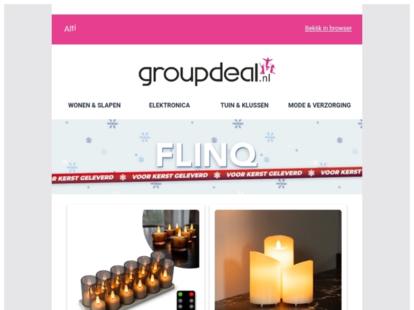 🔥Scherpe aanbieding & 100% Veilig - Sfeervolle LED-Kaarsen van FlinQ🎁