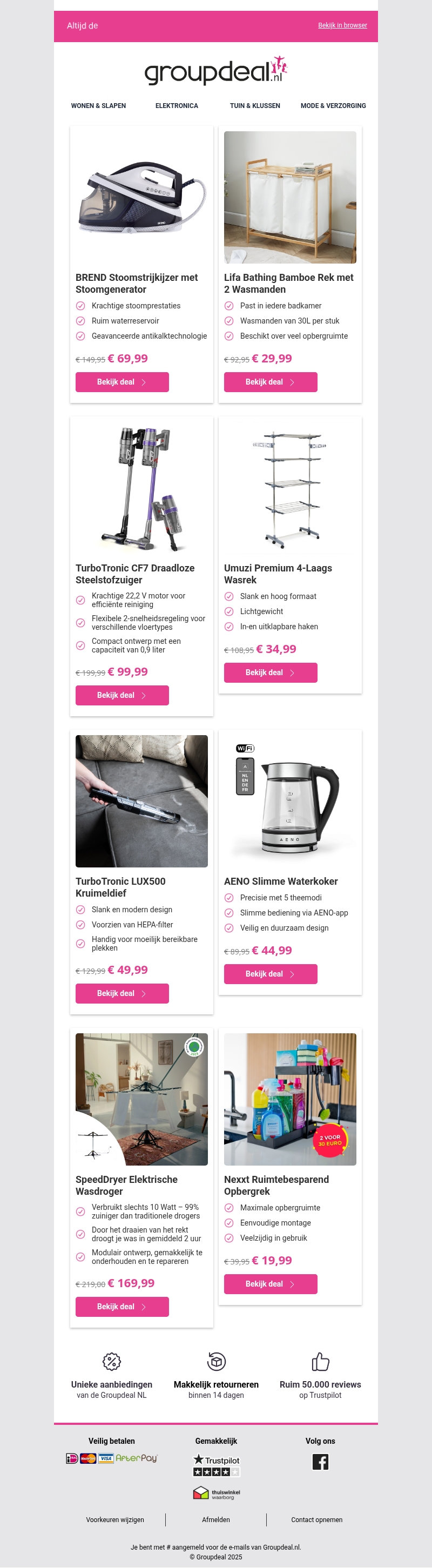 Slimme oplossingen voor een fris, opgeruimd en schoon huis Slimme oplossingen voor een fris, opgeruimd en schoon huis