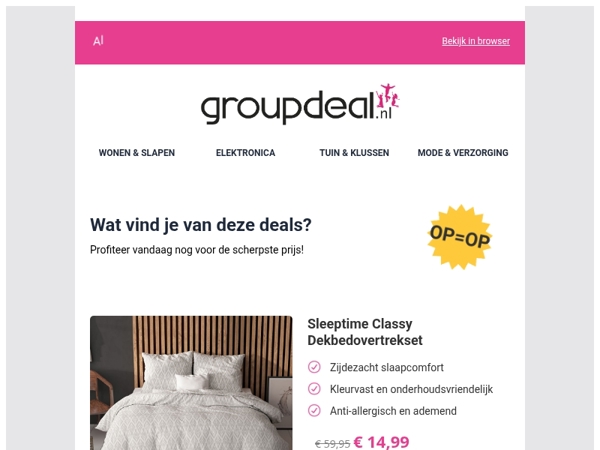 Korting, korting en nog eens korting!