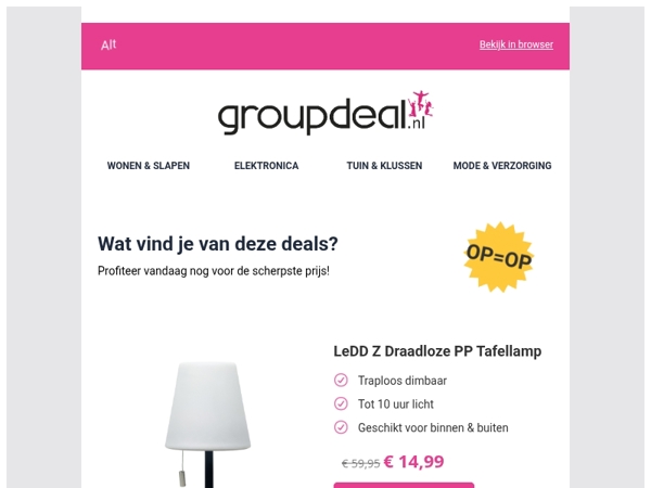 Iedere dag de beste aanbiedingen voor jou