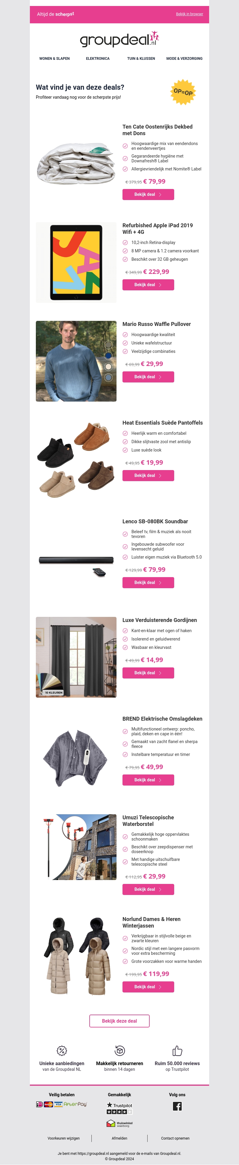 Pak deze deals voordat ze verdwijnen! Pak deze deals voordat ze verdwijnen!