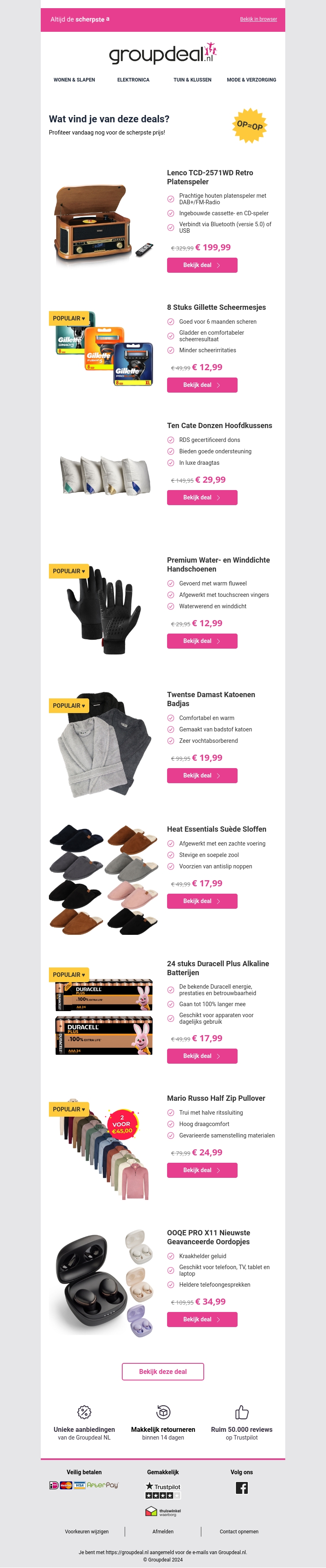 Pak deze deals voordat ze verdwijnen! Pak deze deals voordat ze verdwijnen!