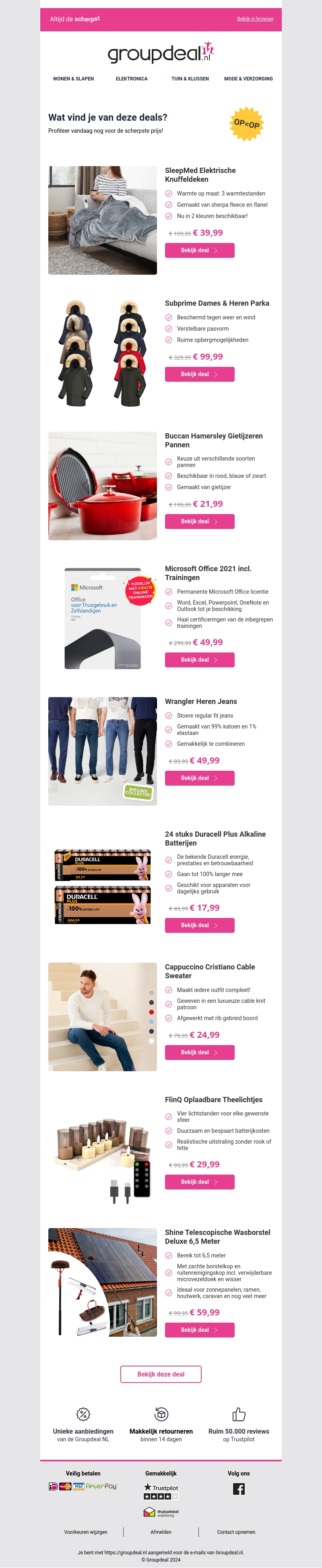 Pak deze deals voordat ze verdwijnen! Pak deze deals voordat ze verdwijnen!